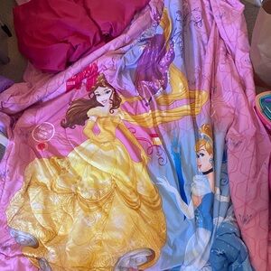 Disney Princesses Comforter, Mattress Cover, Pillow Case (Twin Size)
